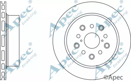 Тормозной диск APEC braking DSK2807