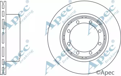 Тормозной диск APEC braking DSK2805