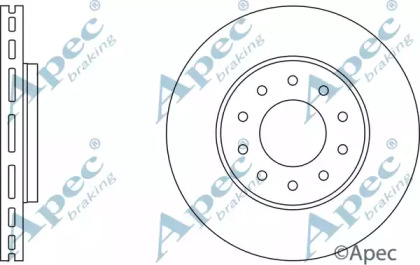 Тормозной диск APEC braking DSK2804