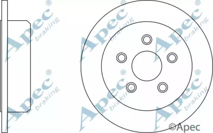 Тормозной диск APEC braking DSK2802