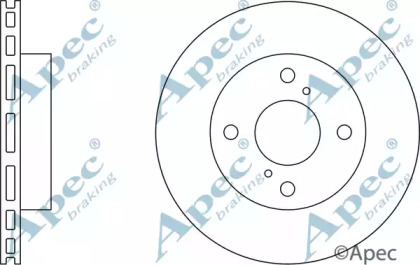 Тормозной диск APEC braking DSK2801