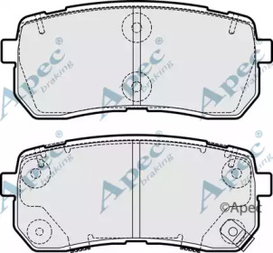 Комплект тормозных колодок APEC braking PAD2091