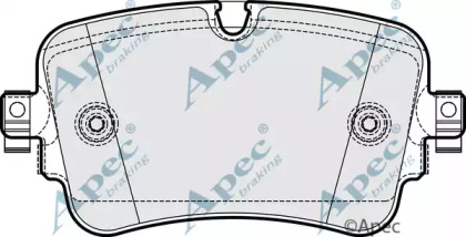 Комплект тормозных колодок APEC braking PAD2094