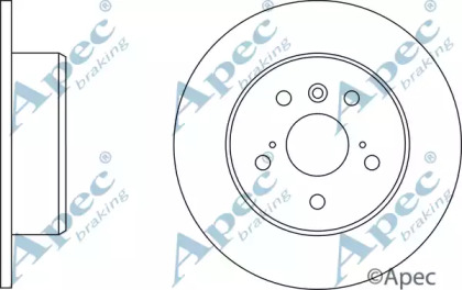 Тормозной диск APEC braking DSK2795