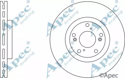 Тормозной диск APEC braking DSK2792