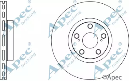 Тормозной диск APEC braking DSK2789