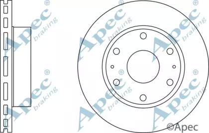 Тормозной диск APEC braking DSK2782