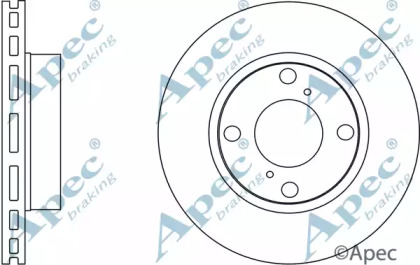 Тормозной диск APEC braking DSK2781