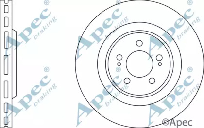 Тормозной диск APEC braking DSK2779