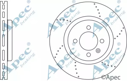 Тормозной диск APEC braking DSK2777