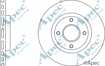 Тормозной диск APEC braking DSK2771