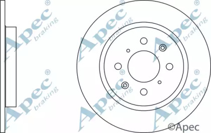 Тормозной диск APEC braking DSK2767