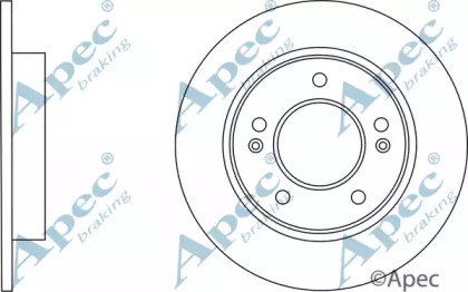 Тормозной диск APEC braking DSK2765