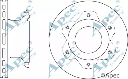 Тормозной диск APEC braking DSK2760