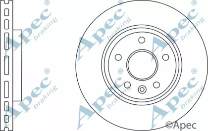 Тормозной диск APEC braking DSK2753