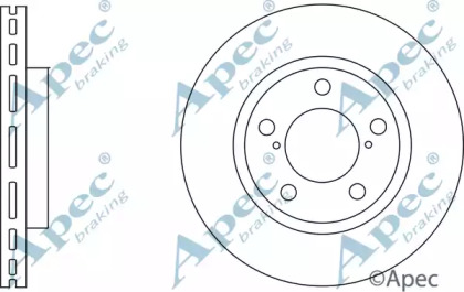 Тормозной диск APEC braking DSK2749