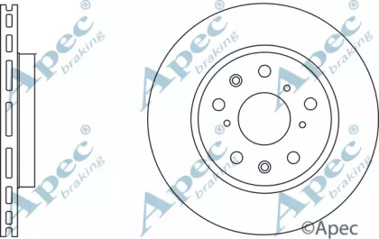 Тормозной диск APEC braking DSK2744