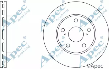 Тормозной диск APEC braking DSK2745