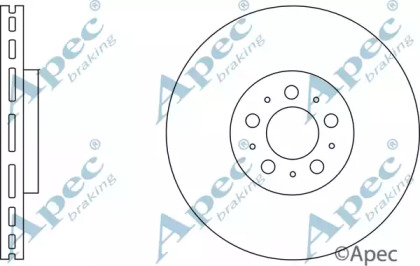 Тормозной диск APEC braking DSK2736