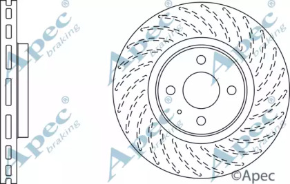 Тормозной диск APEC braking DSK2727