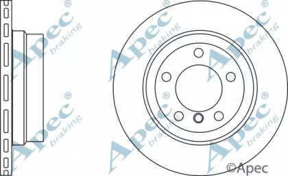 Тормозной диск APEC braking DSK2722