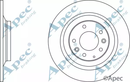 Тормозной диск APEC braking DSK2723