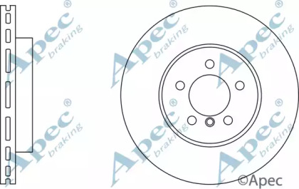 Тормозной диск APEC braking DSK2724