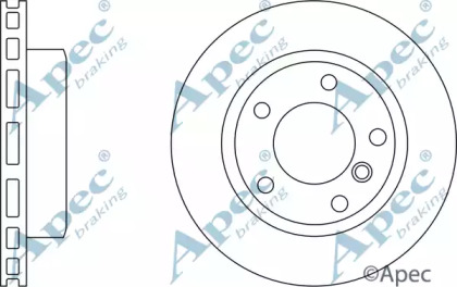 Тормозной диск APEC braking DSK2720