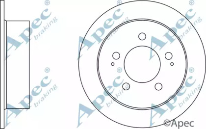 Тормозной диск APEC braking DSK2712