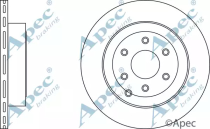 Тормозной диск APEC braking DSK2708