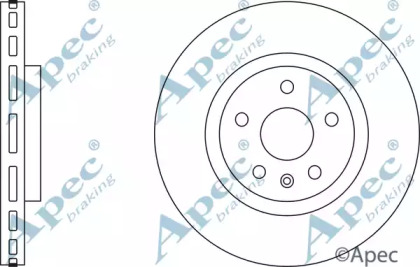 Тормозной диск APEC braking DSK2701