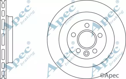 Тормозной диск APEC braking DSK2702