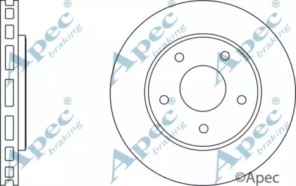 Тормозной диск APEC braking DSK2686