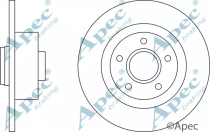 Тормозной диск APEC braking DSK2678