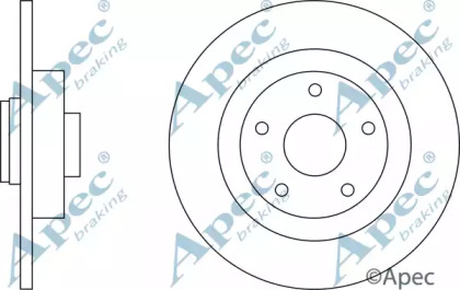 Тормозной диск APEC braking DSK2680