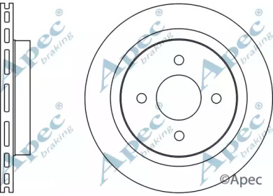 Тормозной диск APEC braking DSK2671