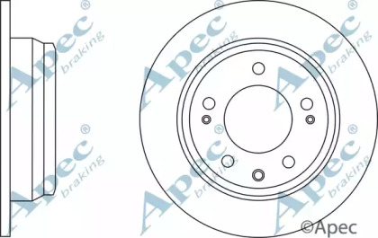 Тормозной диск APEC braking DSK2672