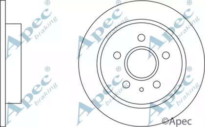 Тормозной диск APEC braking DSK2675