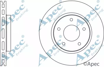 Тормозной диск APEC braking DSK2666