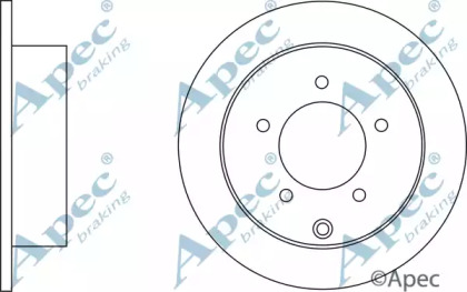 Тормозной диск APEC braking DSK2667