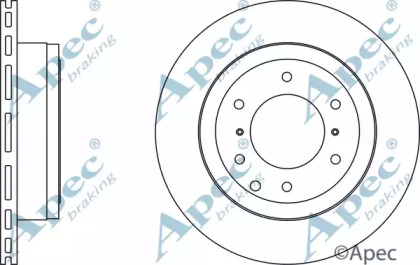 Тормозной диск APEC braking DSK2669