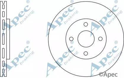 Тормозной диск APEC braking DSK2670