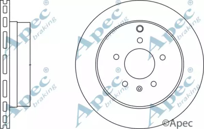 Тормозной диск APEC braking DSK2661