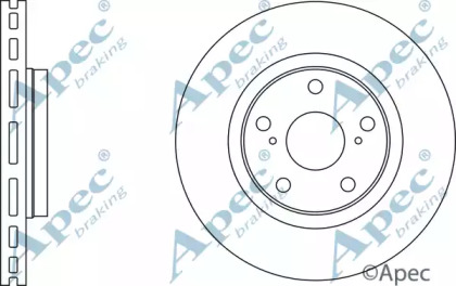 Тормозной диск APEC braking DSK2654