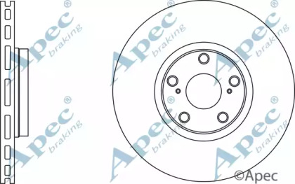 Тормозной диск APEC braking DSK2655