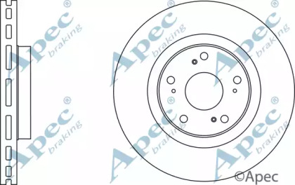 Тормозной диск APEC braking DSK2649