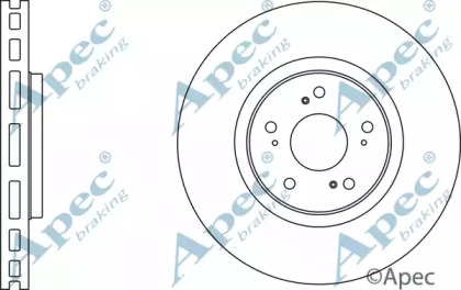 Тормозной диск APEC braking DSK2650