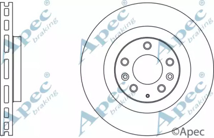 Тормозной диск APEC braking DSK2643