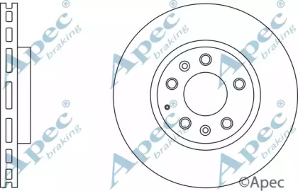 Тормозной диск APEC braking DSK2644