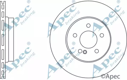 Тормозной диск APEC braking DSK2636